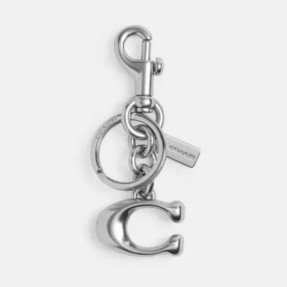 Authentic COACH Signature C Key Fob Charm NWT 1635 - Picture 1 of 7